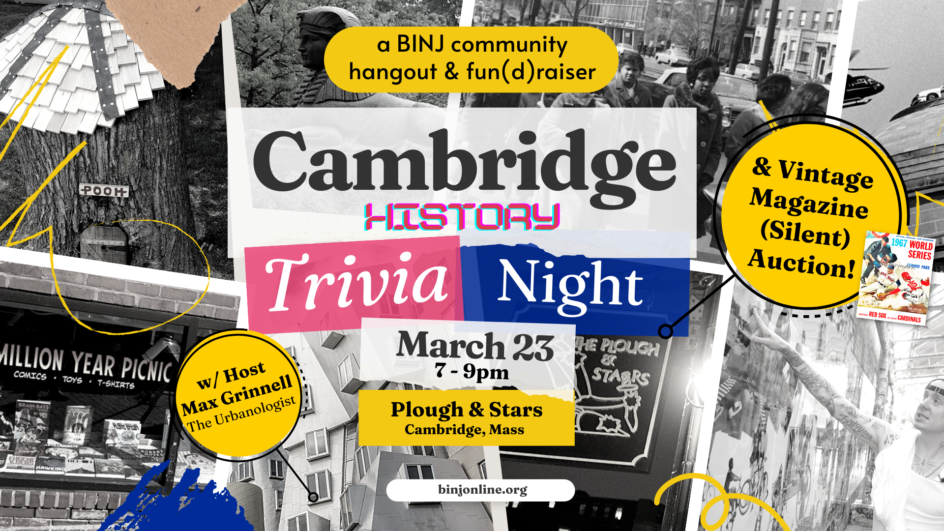Cambridge History Trivia Night & Silent Auction (March 23, 2023)